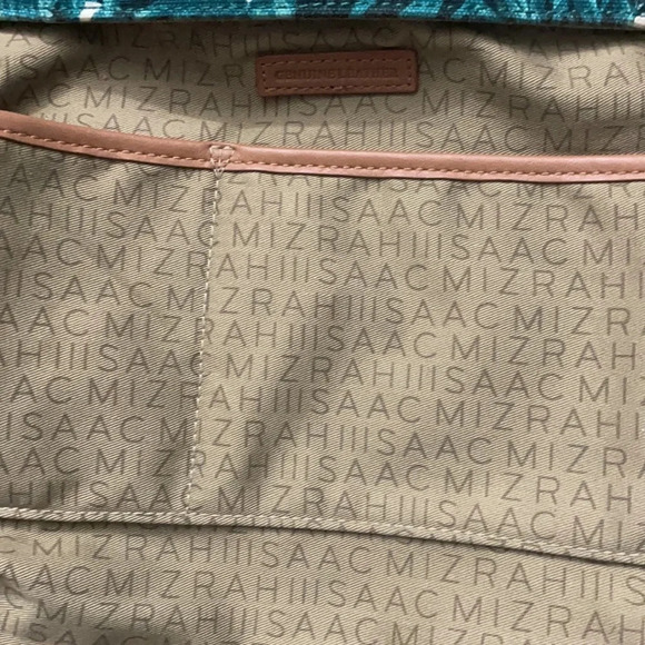 Isaac Mizrahi Bridgehampton Floral Printed Canvas Crossbody with leather trim - Picture 8 of 16